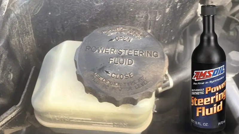 AMSOIL 100% Synthetic Multi-Vehicle Power Steering Fluid bottle